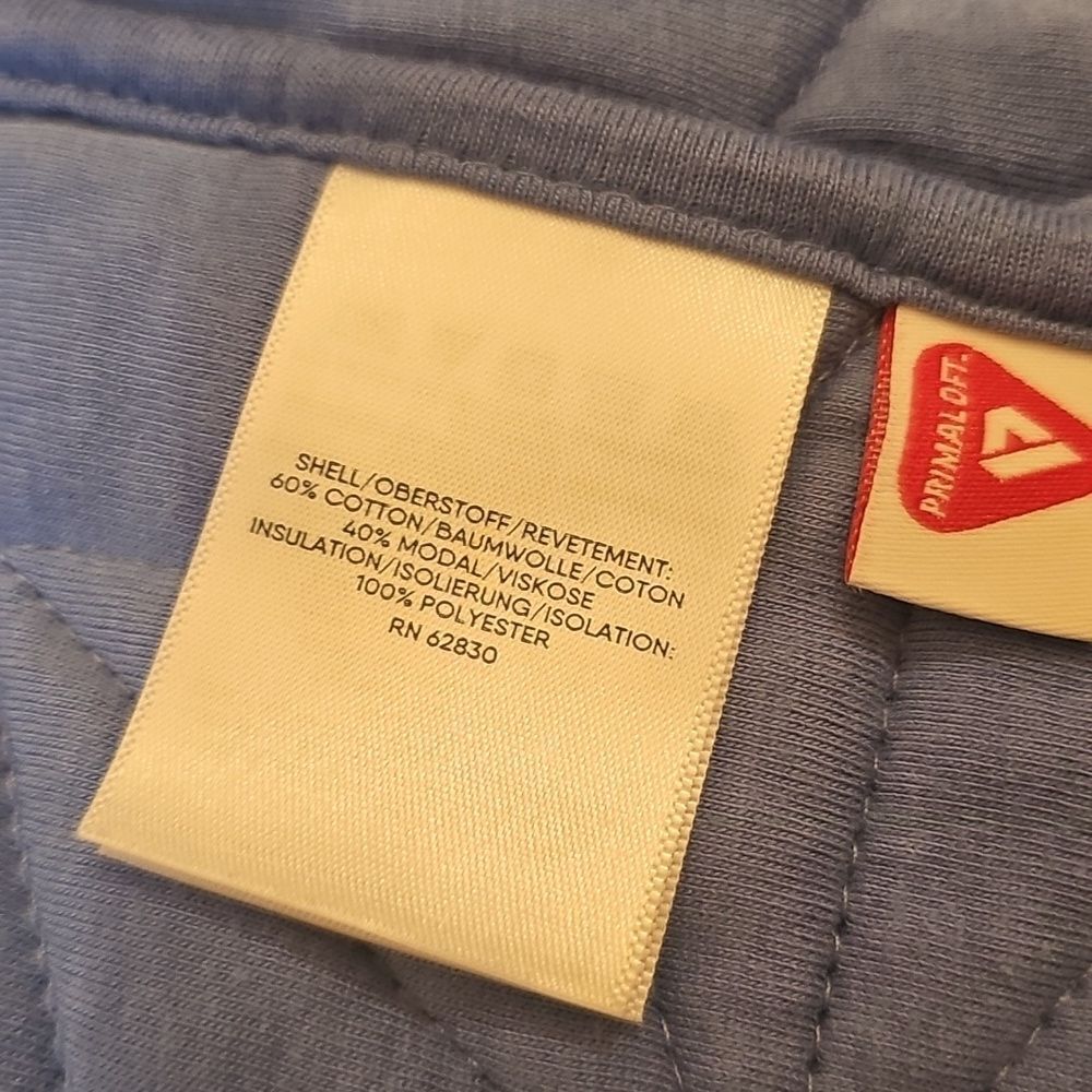 Lands End Light Blue Quilted Jacket Size M - Picture 9 of 12